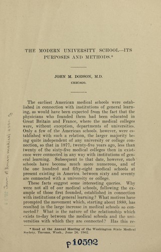 The modern university school
