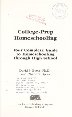 College-prep homeschooling