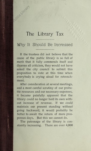 The library tax