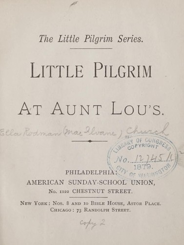 Little pilgrim at Aunt Lou's