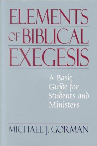 Elements of Biblical Exegesis