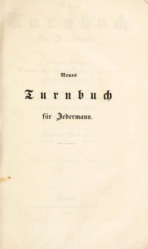 Neues Turnbuch f©ơr Jedermann