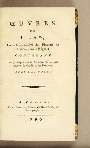 Oeuvres de J. Law