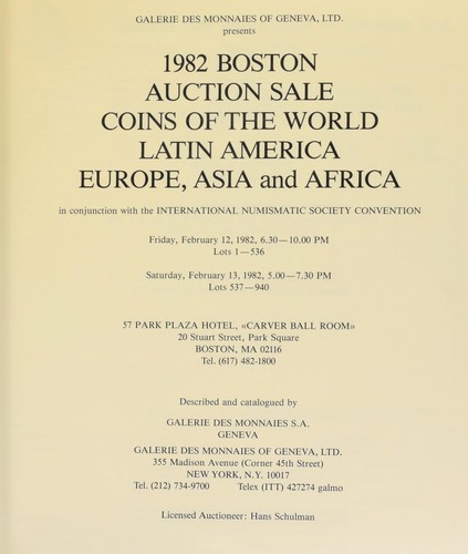 1982 Boston auction sale