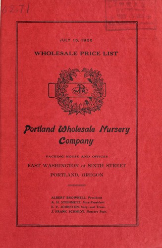 Wholesale price list