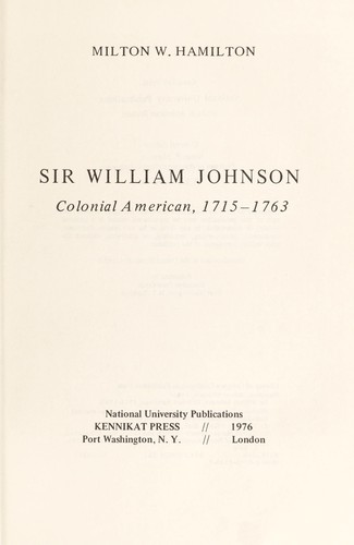 Sir William Johnson