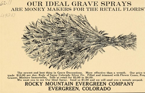 Our ideal grave sprays are money makers for the retail florist