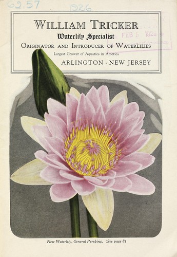 William Tricker, water-lily specialist