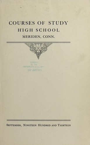 Courses of study, high school