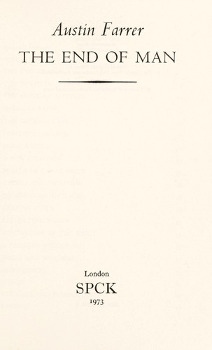 The end of man
