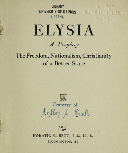 Elysia, a prophecy
