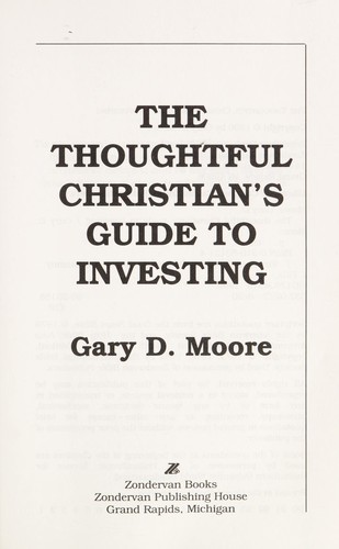 The thoughtful Christian's guide to investing