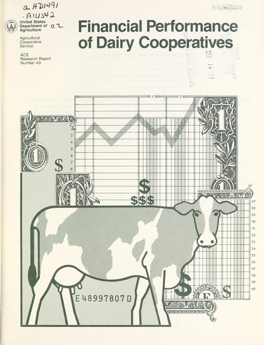 Financial performance of dairy cooperatives