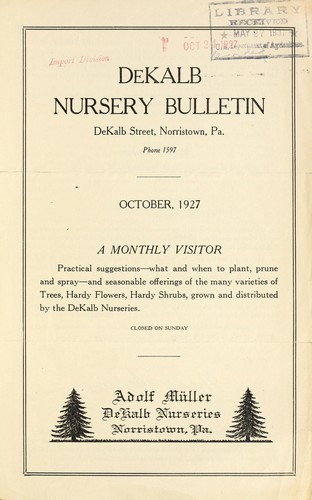 DeKalb Nursery bulletin
