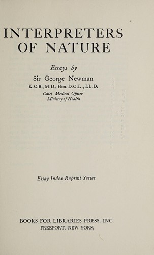 Interpreters of nature