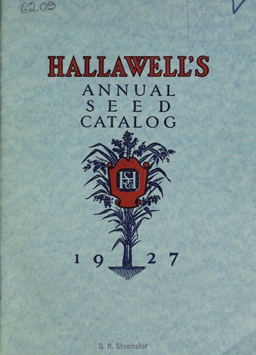 Hallawell's annual seed catalog