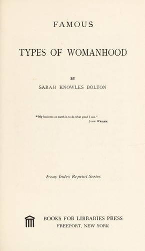 Famous types of womanhood