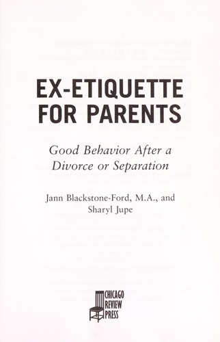 Ex-Etiquette for Parents