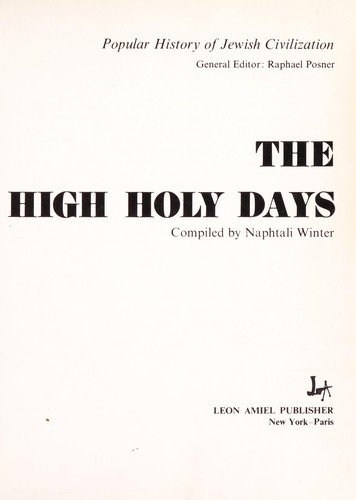 The High Holy Days