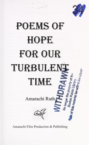 Poems of hope for our turbulent times