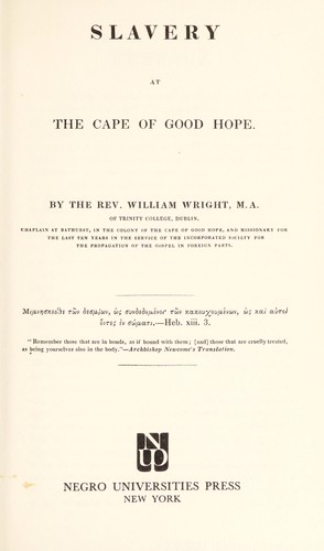 Slavery at the Cape of Good Hope
