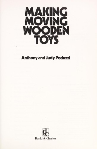 Making moving wooden toys