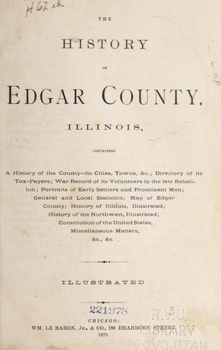 The history of Edgar County, Illinois