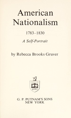 American nationalism, 1783-1830