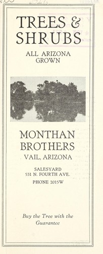 Trees & shrubs, all Arizona grown