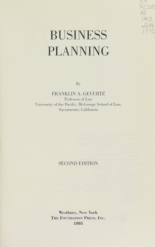 Business planning
