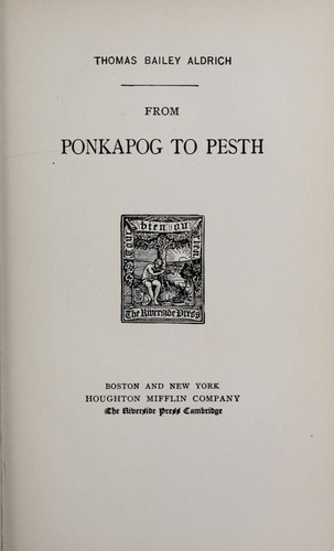 From Ponkapog to Pesth