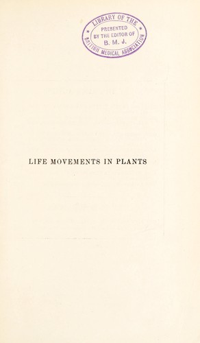 Life movements in plants