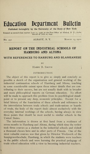 Report on the industrial schools of Hamburg and Altona