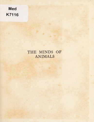 The minds of animals