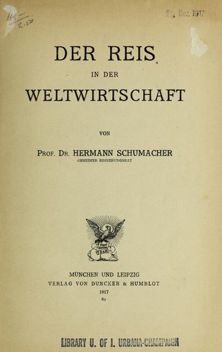 Der Reis in der Weltwirtschaft
