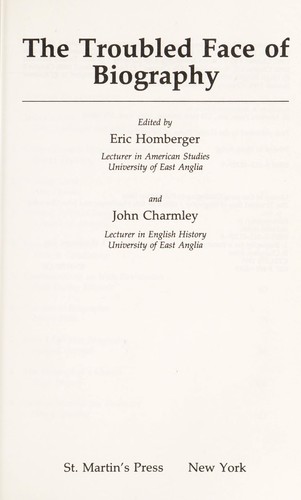 The Troubled face of biography