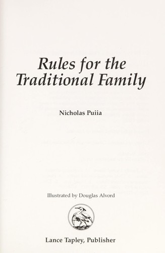 Rules for the traditional family