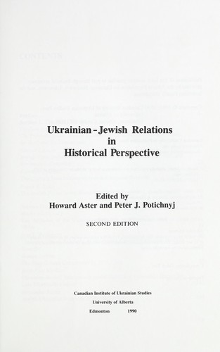 Ukrainian-Jewish relations in historical perspective