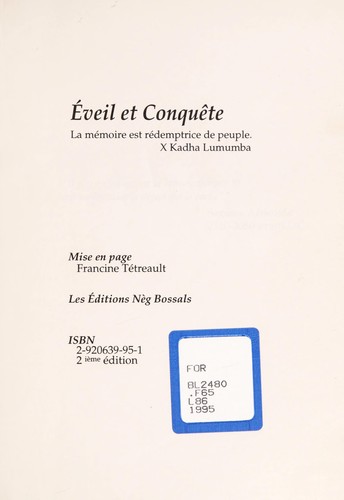 Eveil et conque te