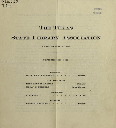The Texas State Library Association