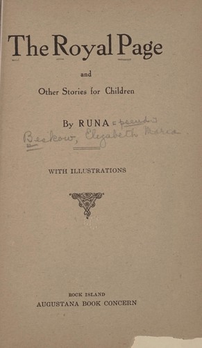 The royal page and other stories for children