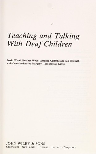 Teaching and talking with deaf children