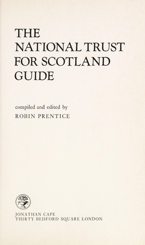 The National Trust and Scotland guide