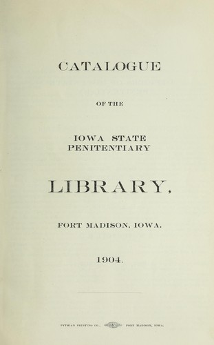 Catalogue of the library ... 1904