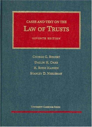 Cases and text on the law of trusts