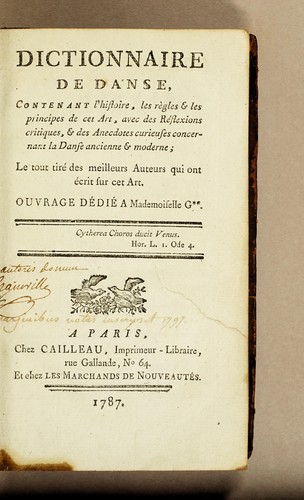 Dìctionnaire de danse