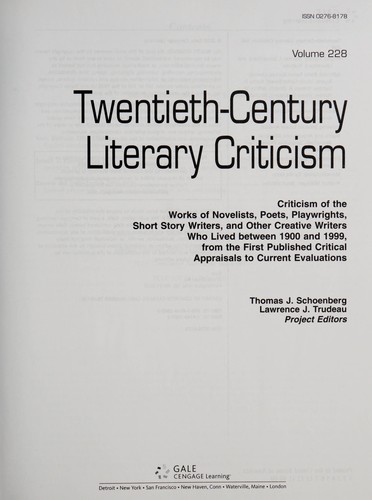 Twentieth-century literary criticism