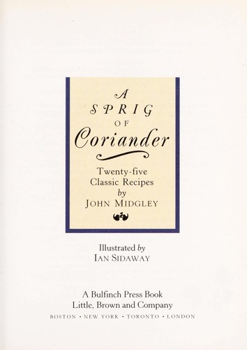 A sprig of coriander