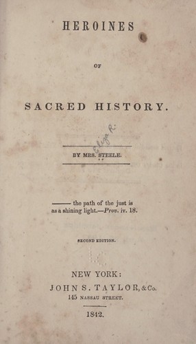 Heroines of sacred history