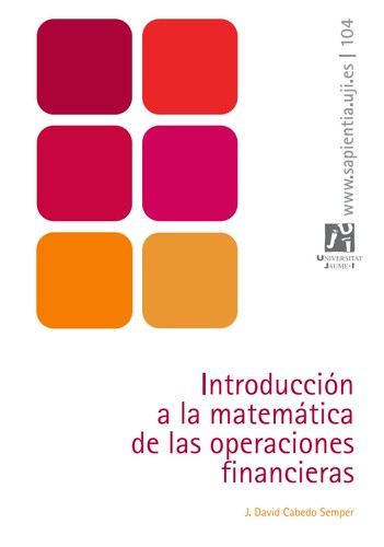 Introducción a la matemática de las operaciones financieras